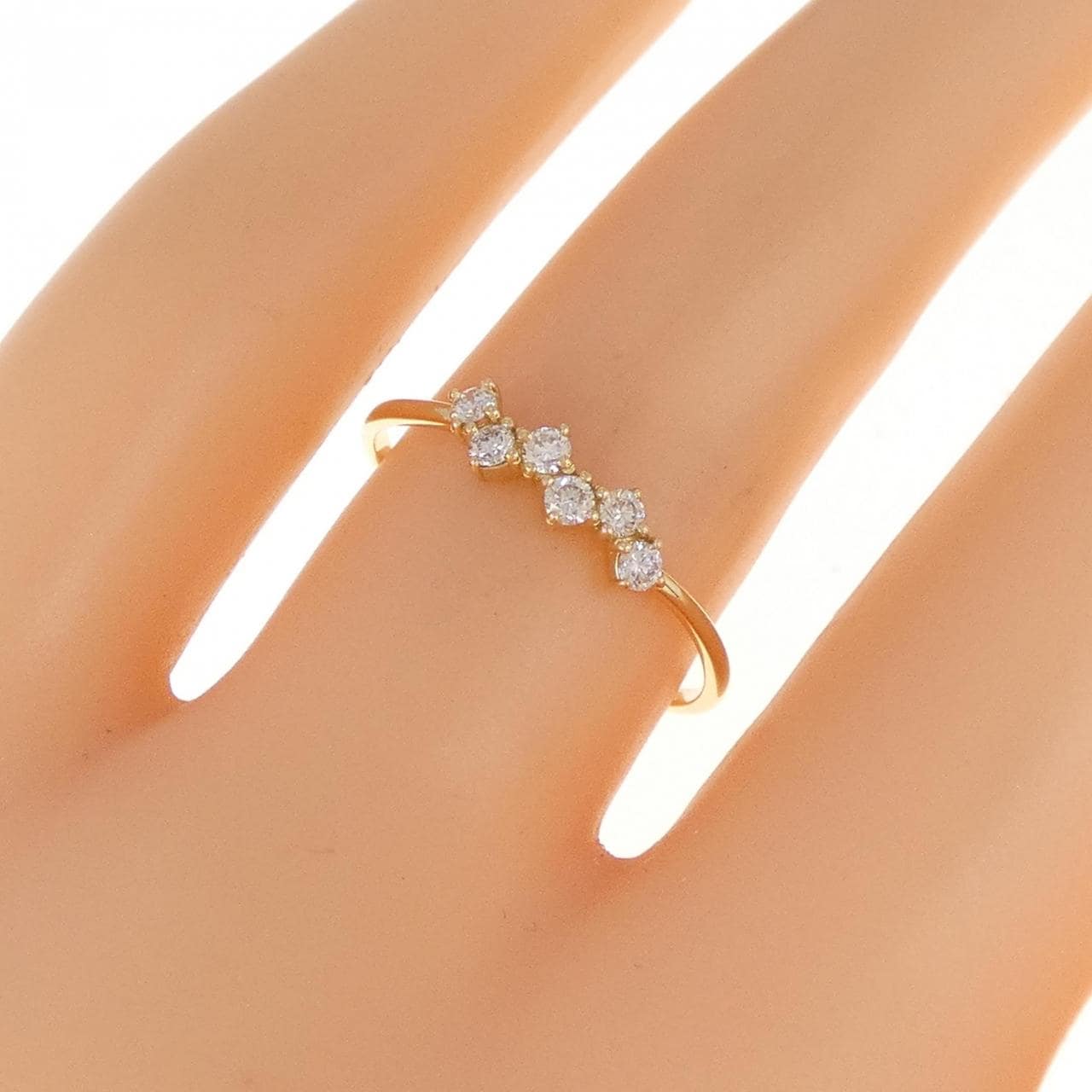 【新品】K18YG ダイヤモンド リング 0.15CT