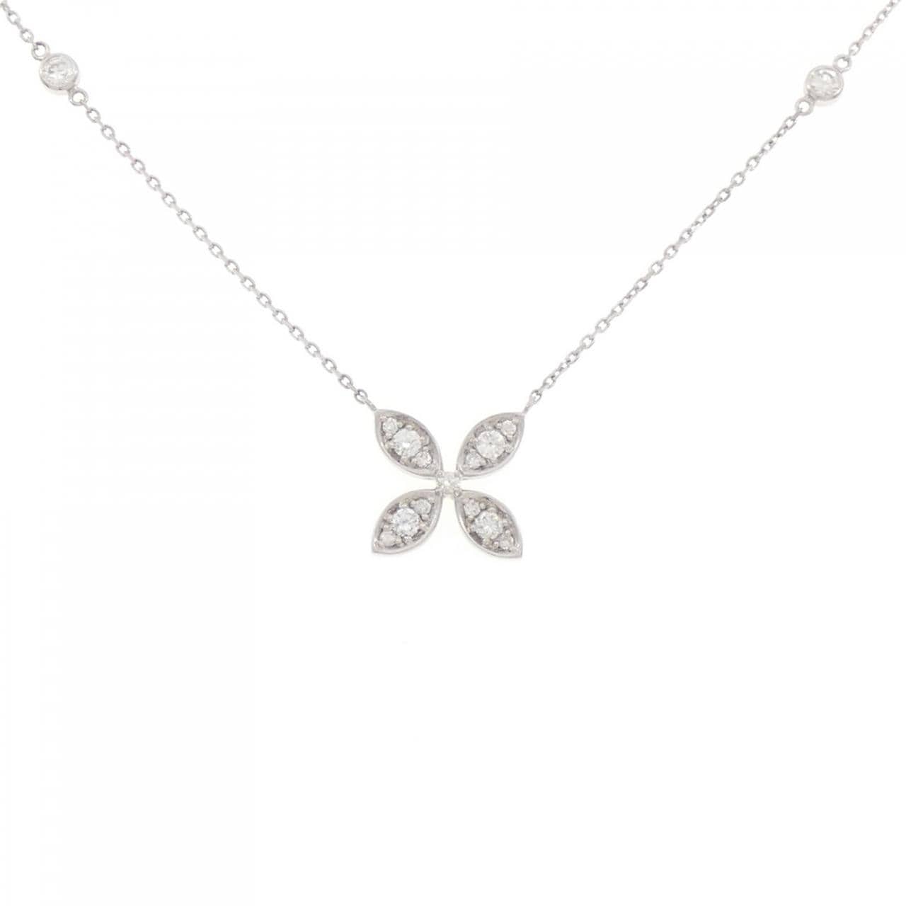 PT フラワー ダイヤモンド ネックレス 0.61CT