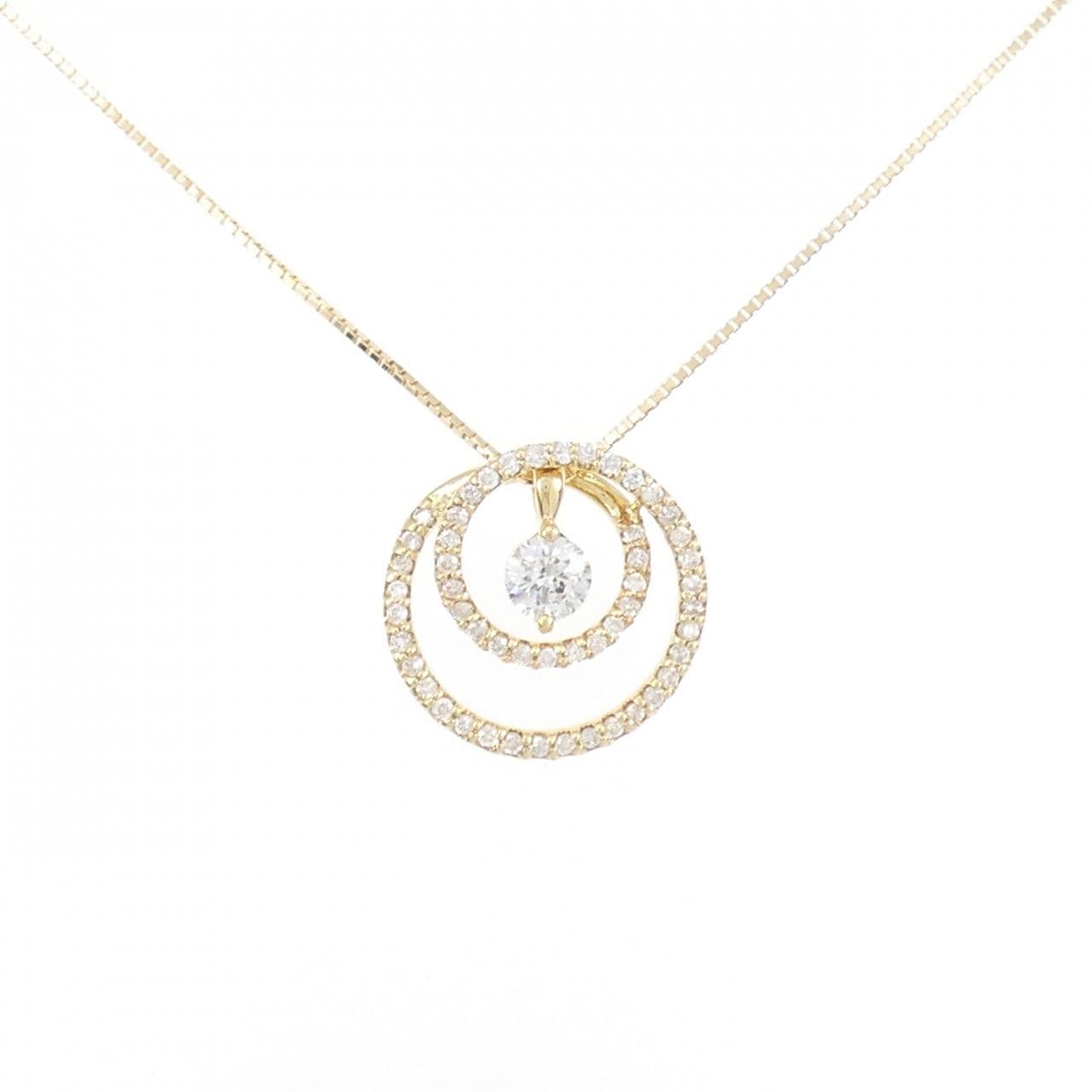 K18YG ダイヤモンド ネックレス 0.305CT