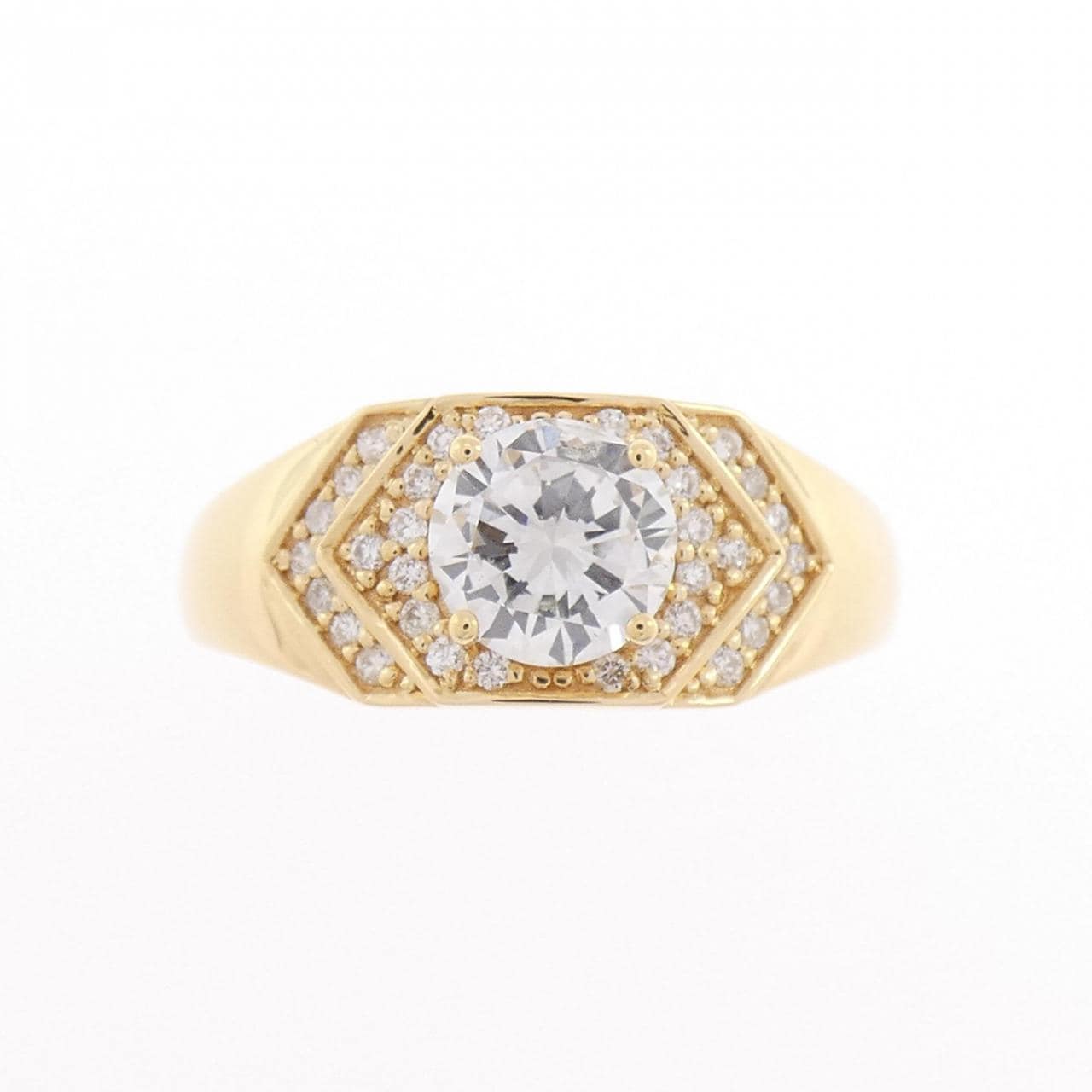 【新品】K18YG ダイヤモンド リング 0.72CT