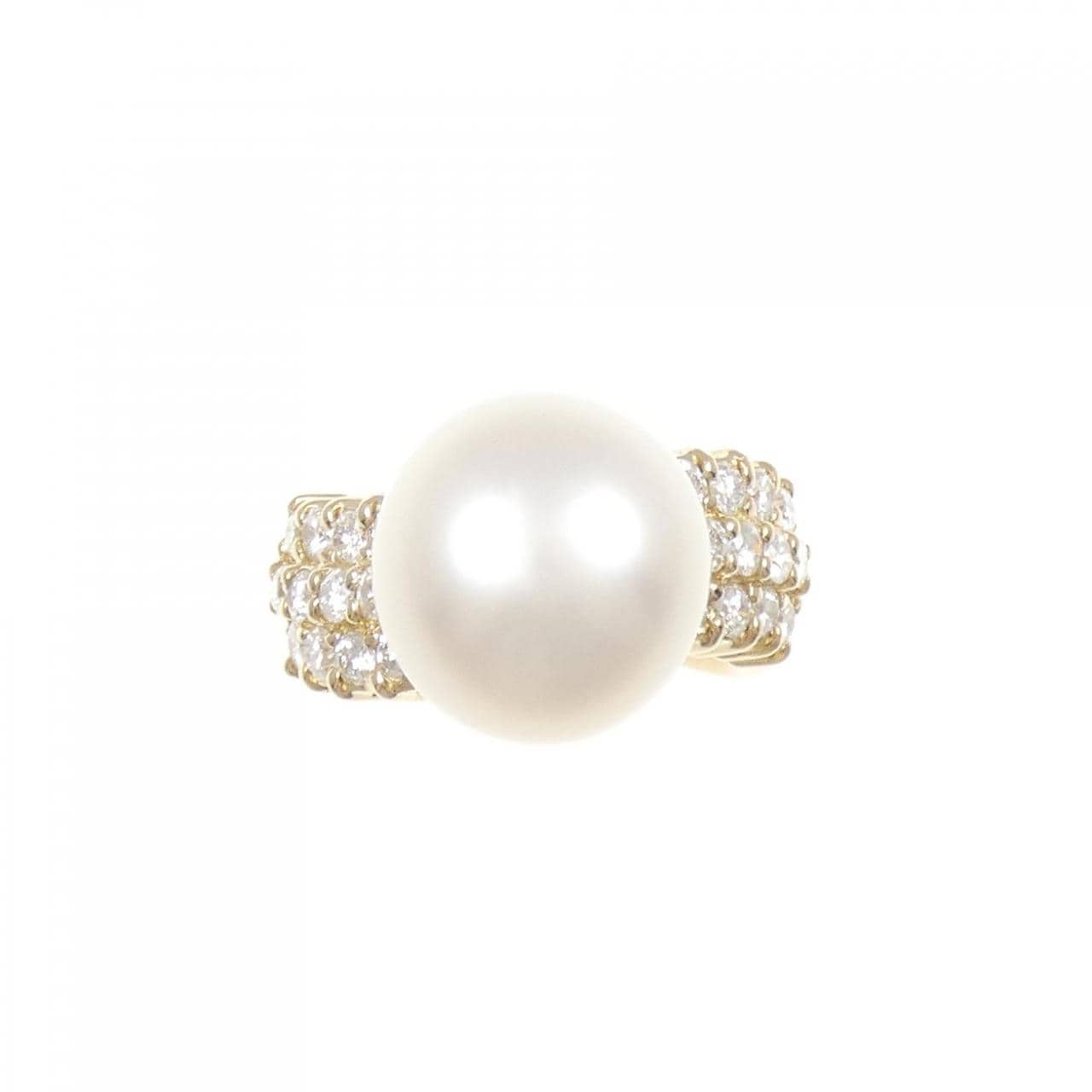 K18YG 白蝶パール リング