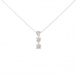 K18WG ダイヤモンド ネックレス 0.43CT