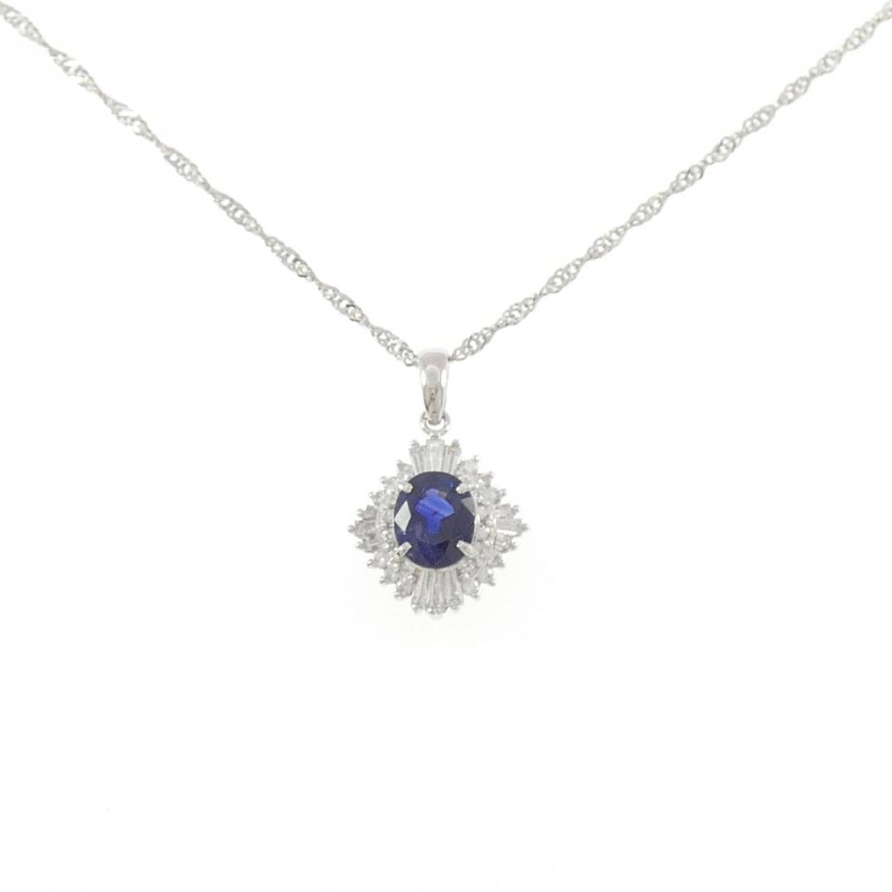PT900/PT850 サファイヤ ネックレス 1.74CT