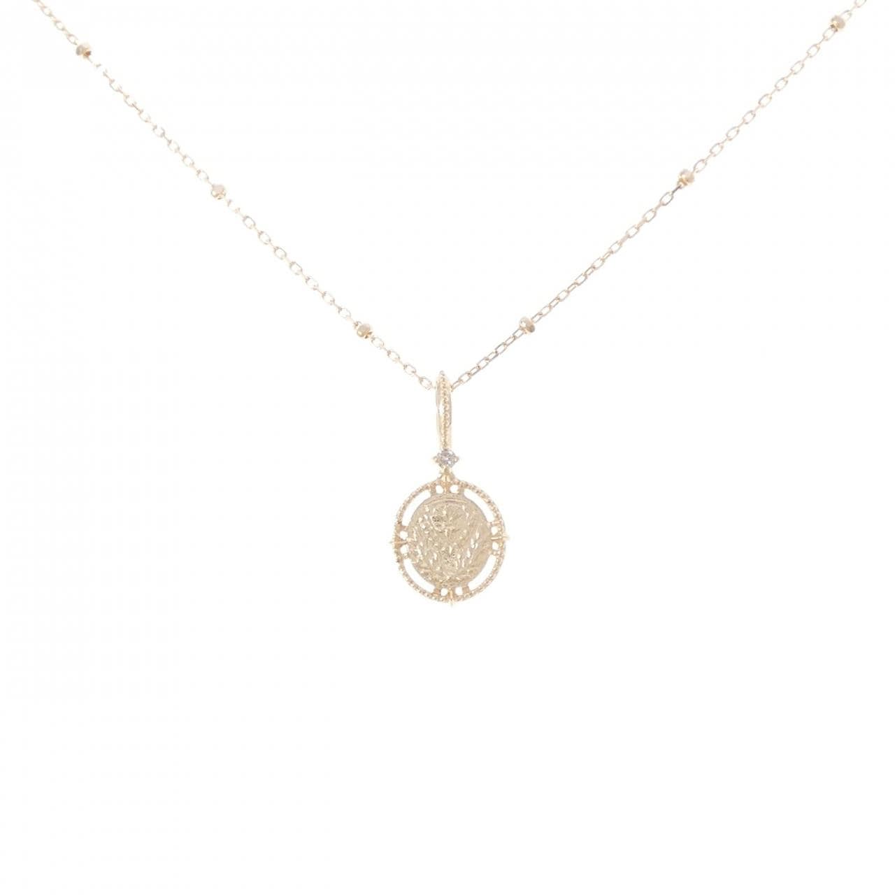 アガット ダイヤモンド ネックレス 0.01CT