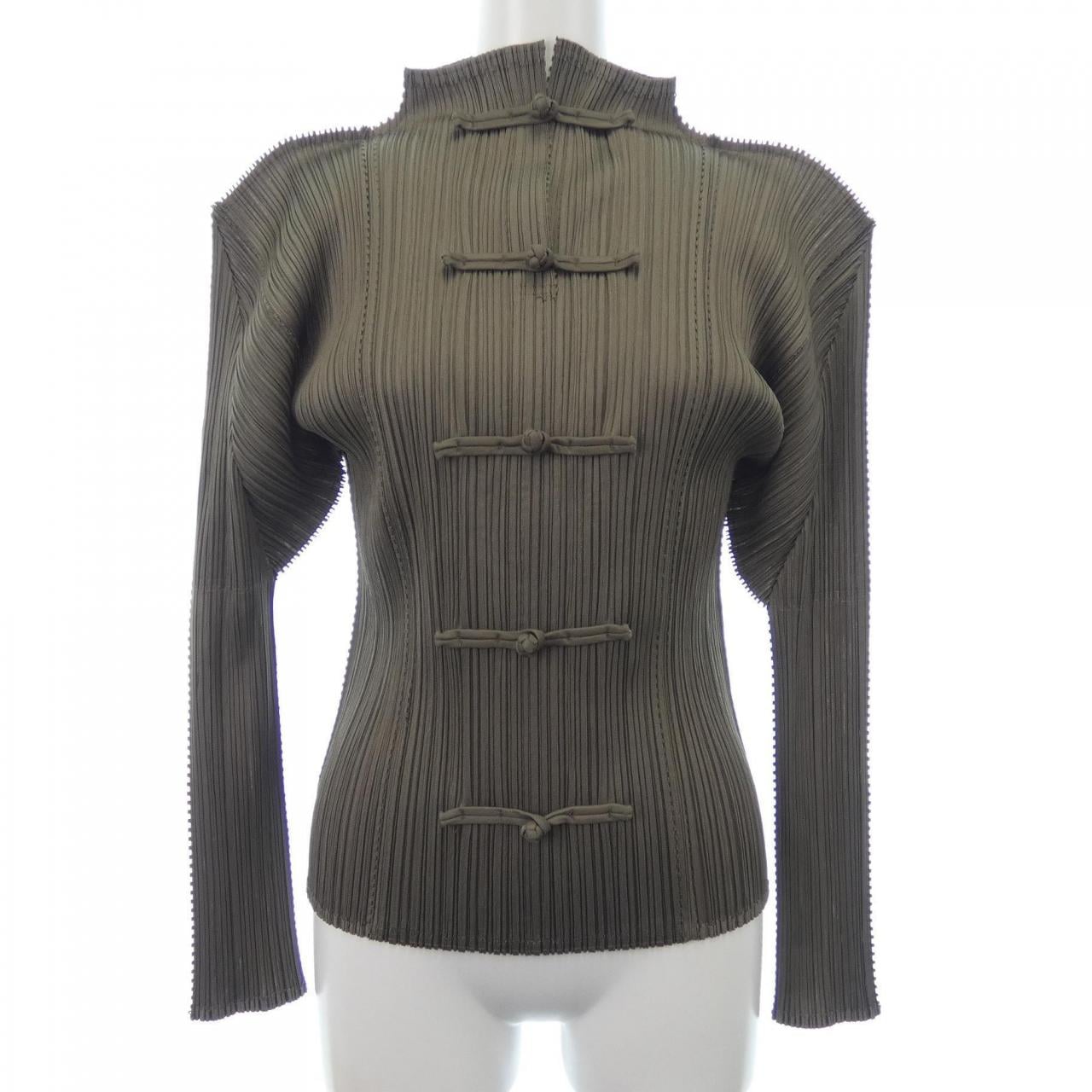【ヴィンテージ】プリーツプリーズ PLEATS PLEASE 2004 チャイナボタン PP41-JK163 7559032 トップス