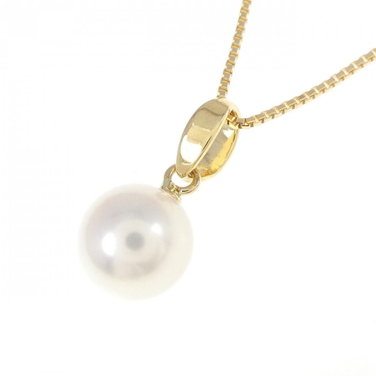 K18YG Akoya pearl necklace 7mm