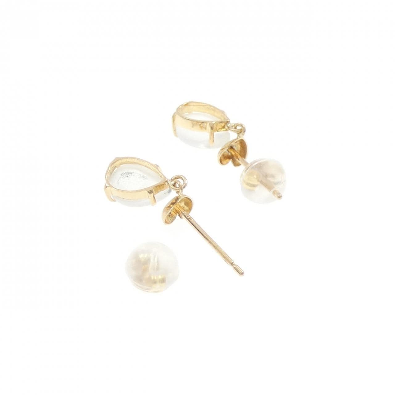 K18YG ムーンストーン ピアス