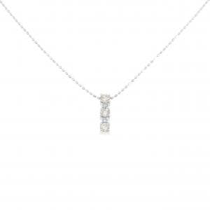 K18WG ダイヤモンド ネックレス 0.23CT