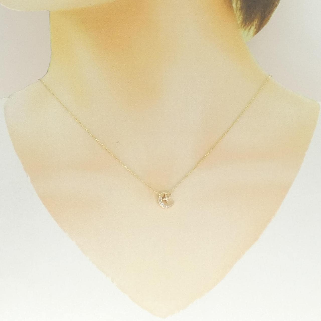 アガット ダイヤモンド ネックレス 0.05CT