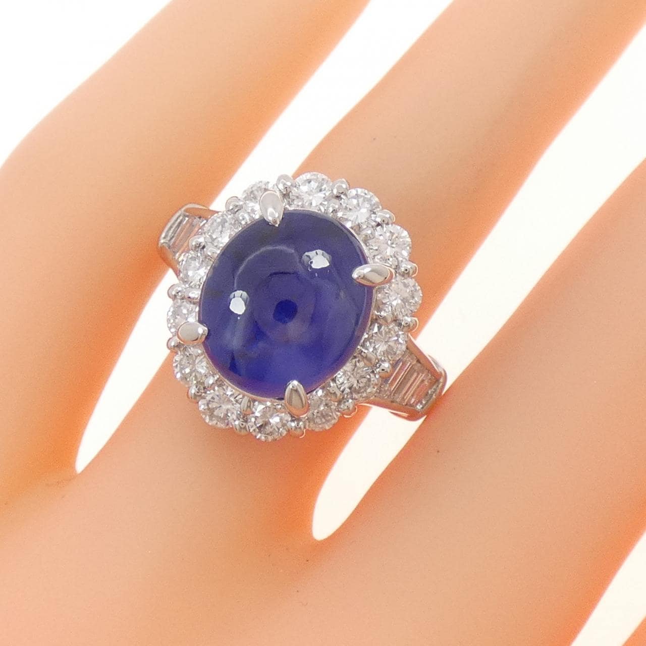 PT900 スターサファイヤ リング 8.74CT