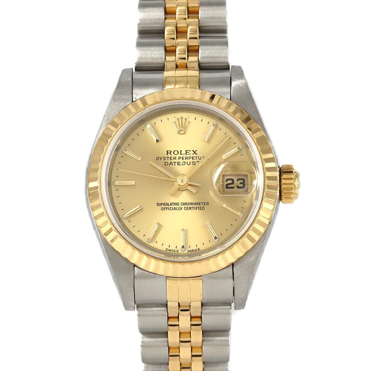 ロレックス デイトジャスト 79173 SSxYG 自動巻 P番