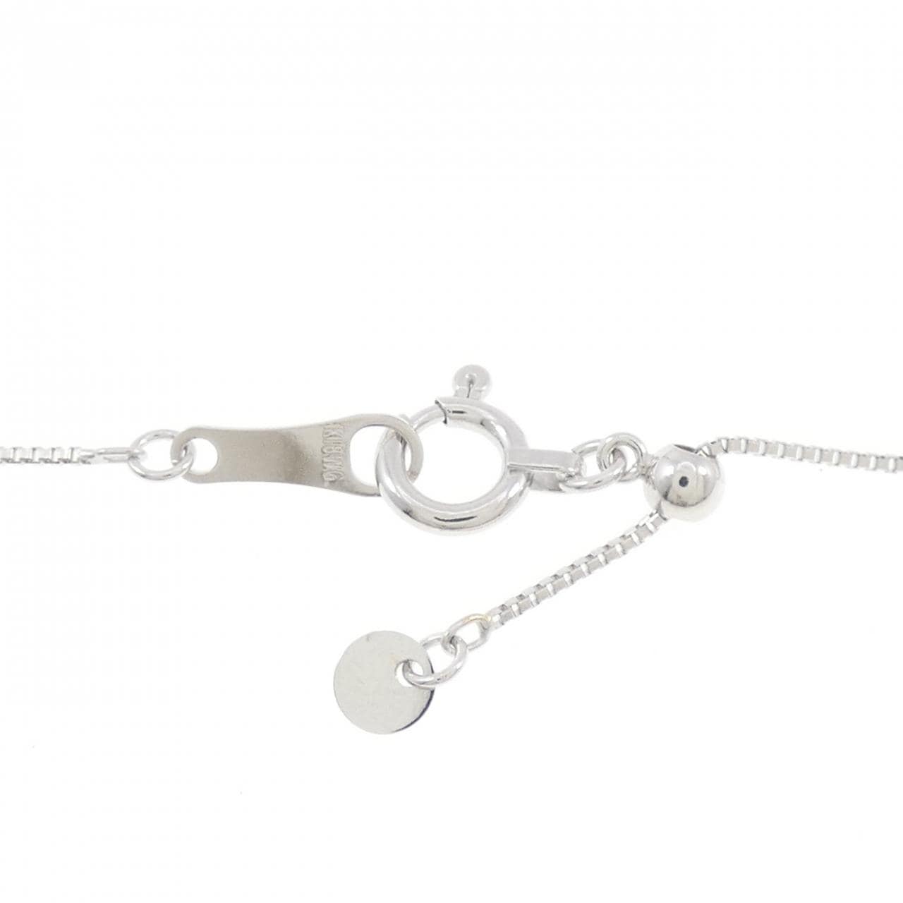 K18WG ダイヤモンド ネックレス 0.25CT