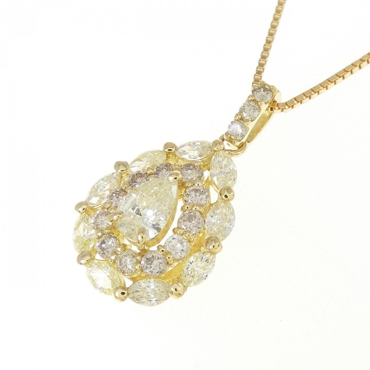 K18YG ダイヤモンド ネックレス 0.70CT
