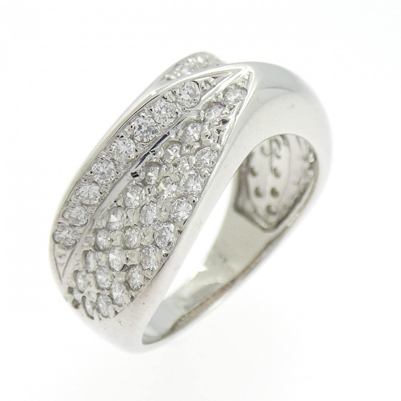 K18WG ダイヤモンド リング 1.01CT