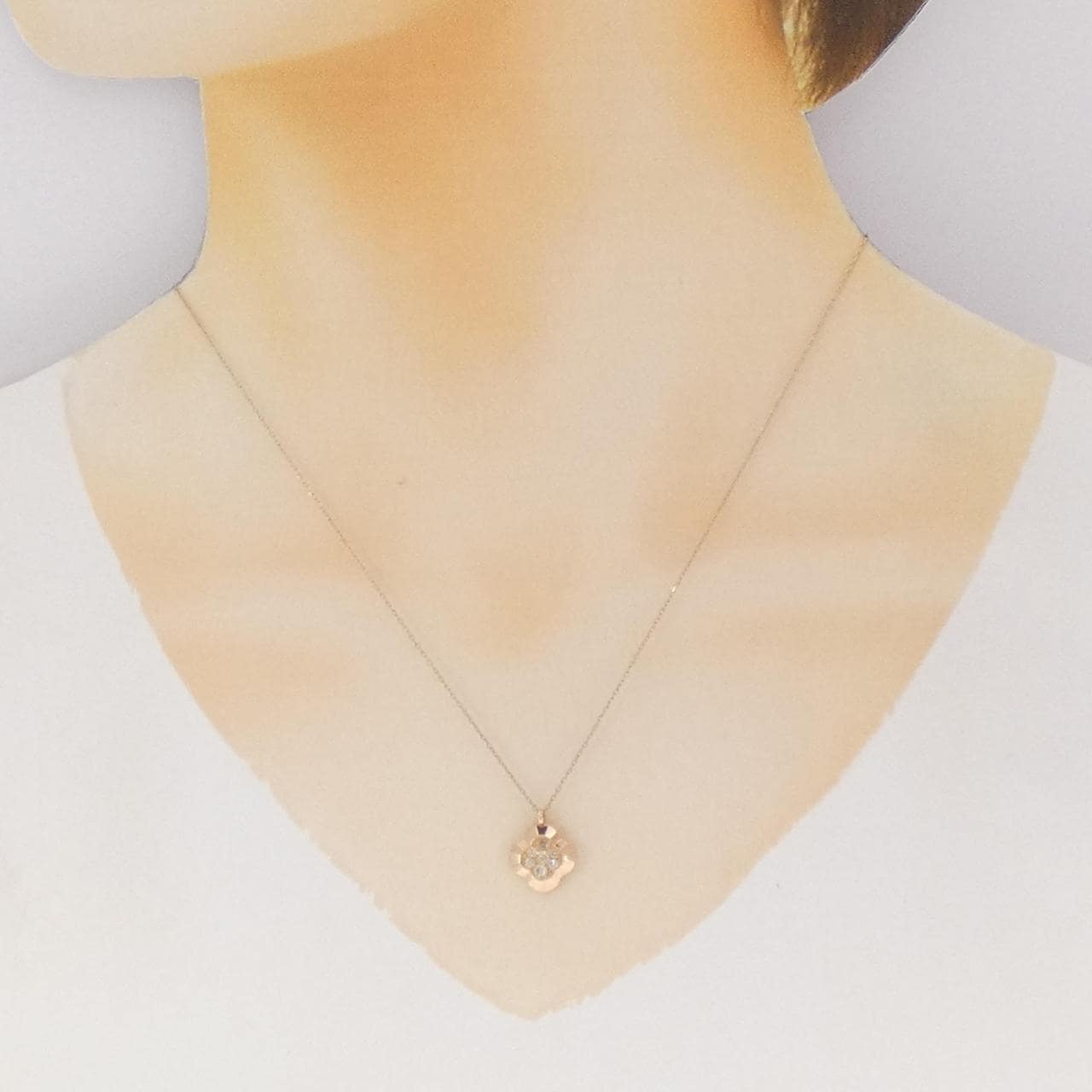 カシケイ モティーフ ネックレス 0.13CT