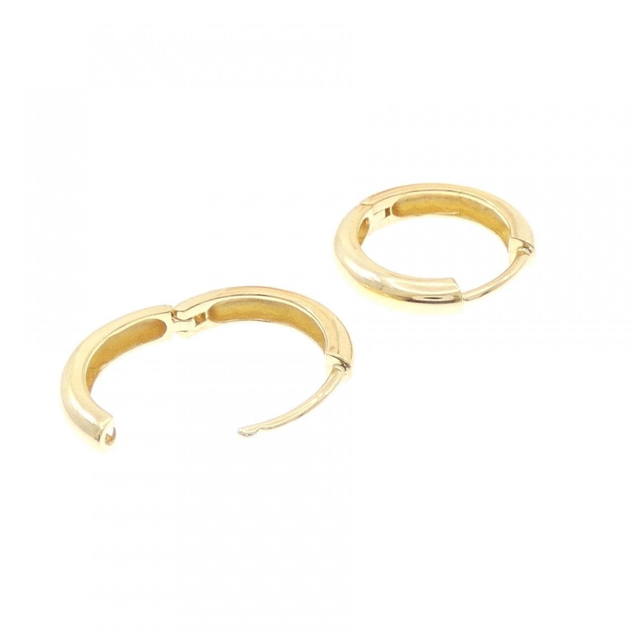 K18YG フープ ピアス