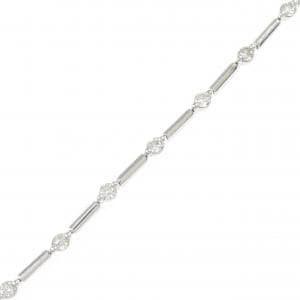 K18WG ダイヤモンド ブレスレット 0.75CT
