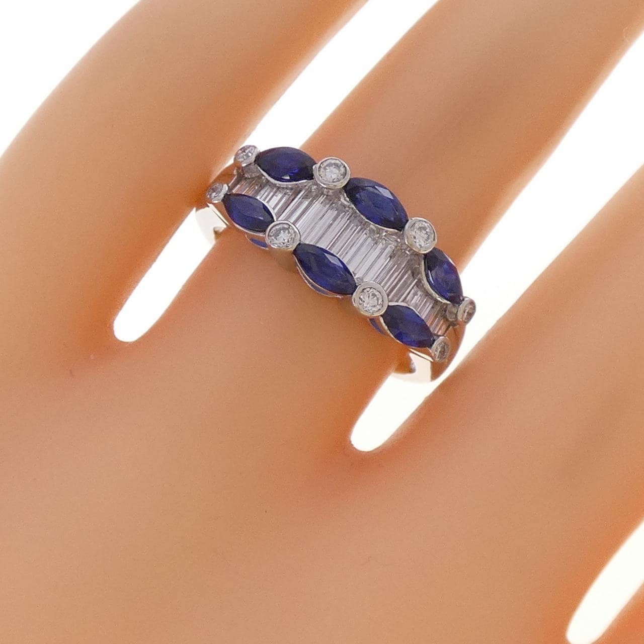 PT900 サファイヤ リング 0.87CT