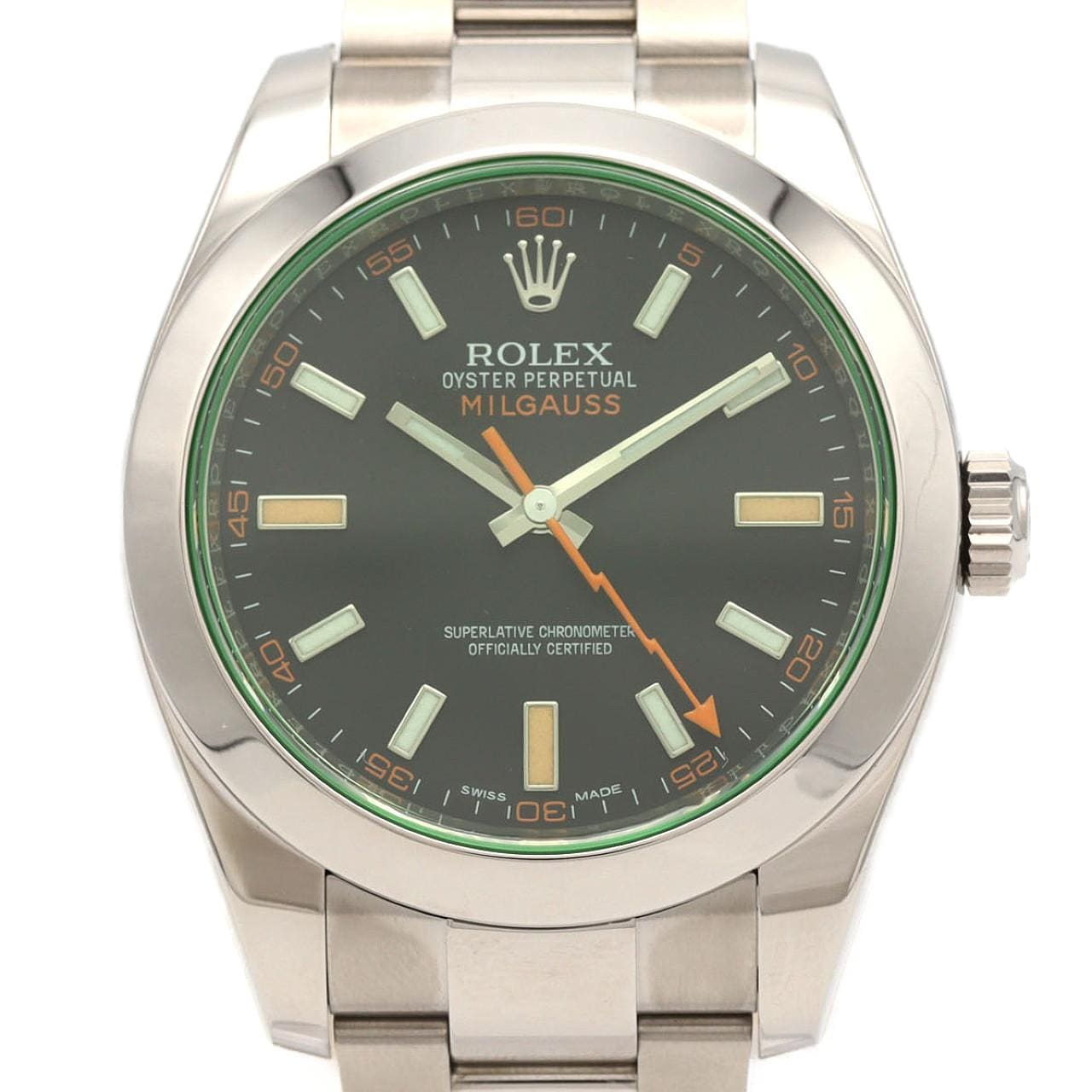ロレックス ミルガウス 116400GV SS 自動巻 ランダム番