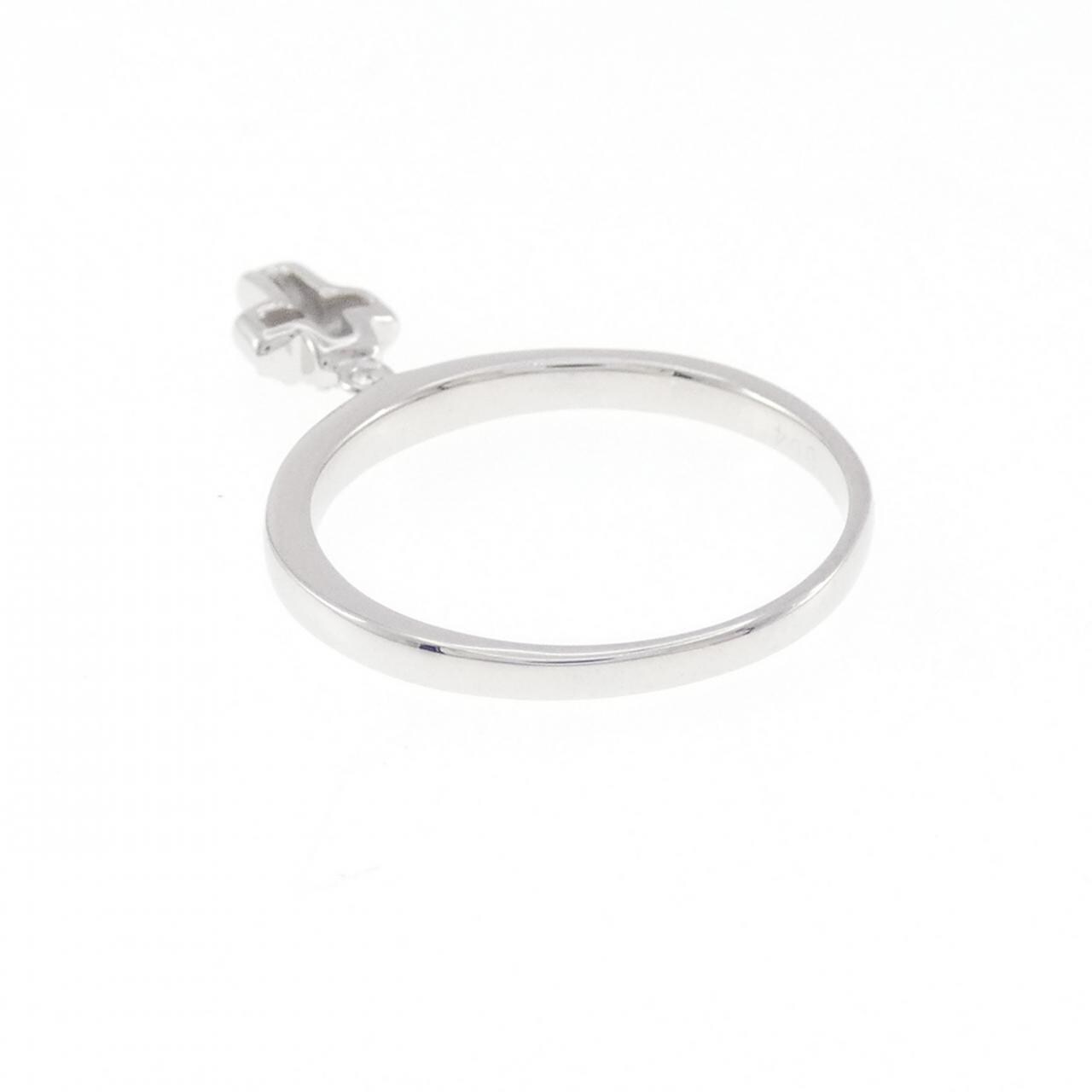 コメ兵｜K10WG クロス ダイヤモンド リング 0.04CT｜ジュエリー