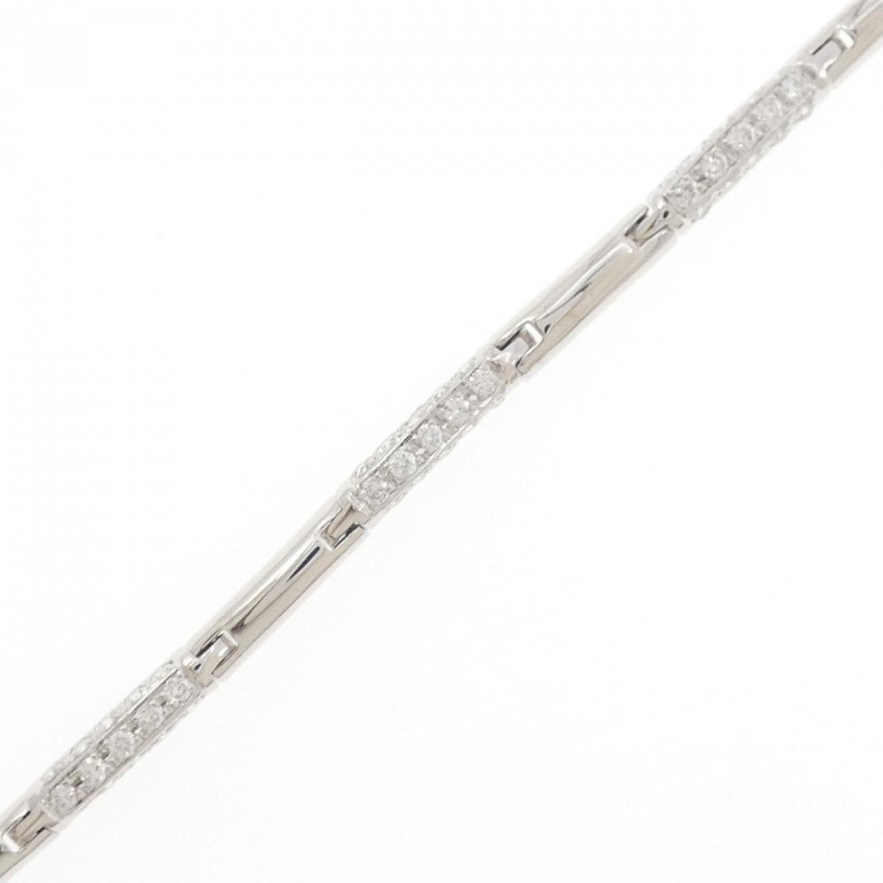 K18WG ダイヤモンド ブレスレット 0.64CT