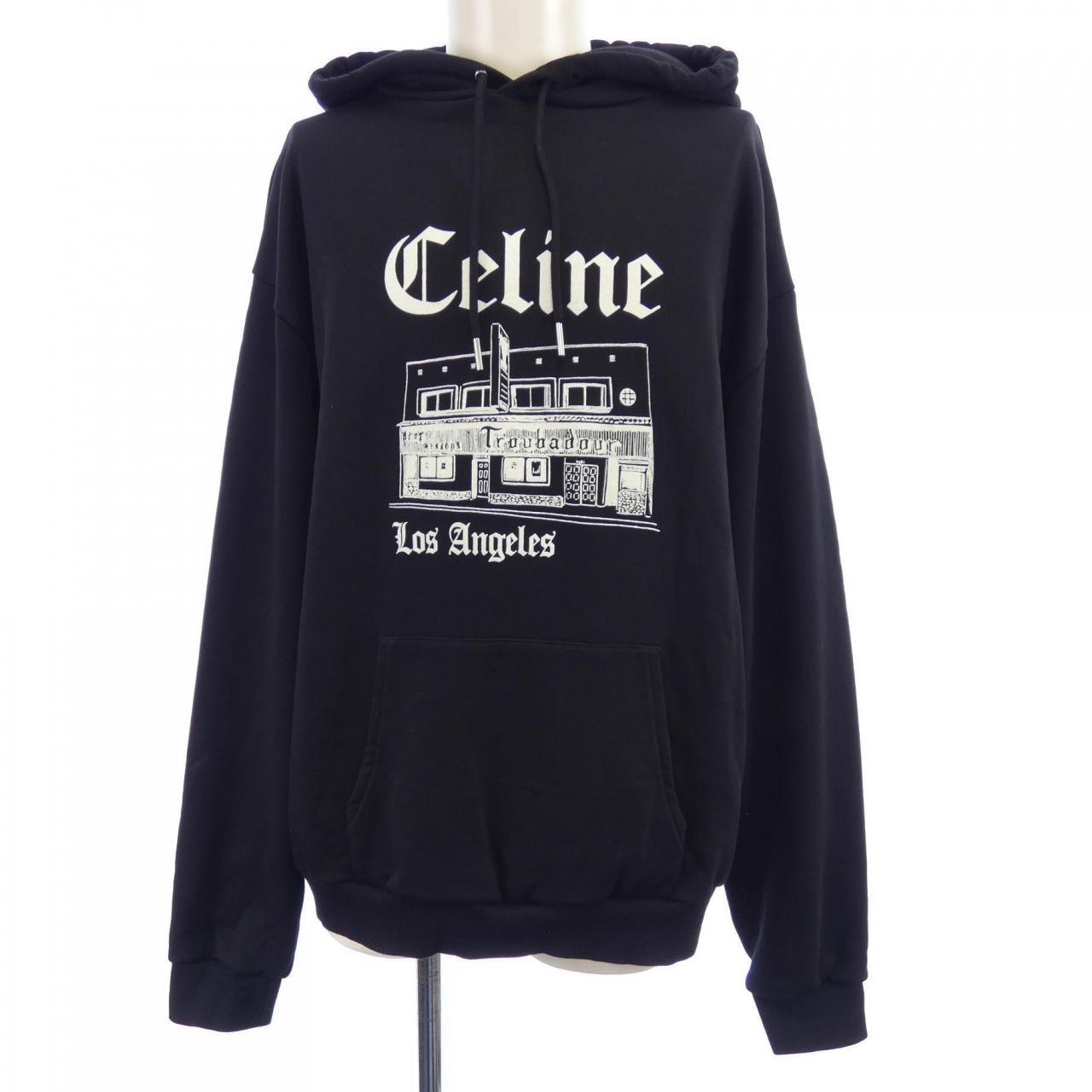 セリーヌ CELINE トルバドゥールフェルトロゴプルオーバーパーカー RY037510Z パーカー