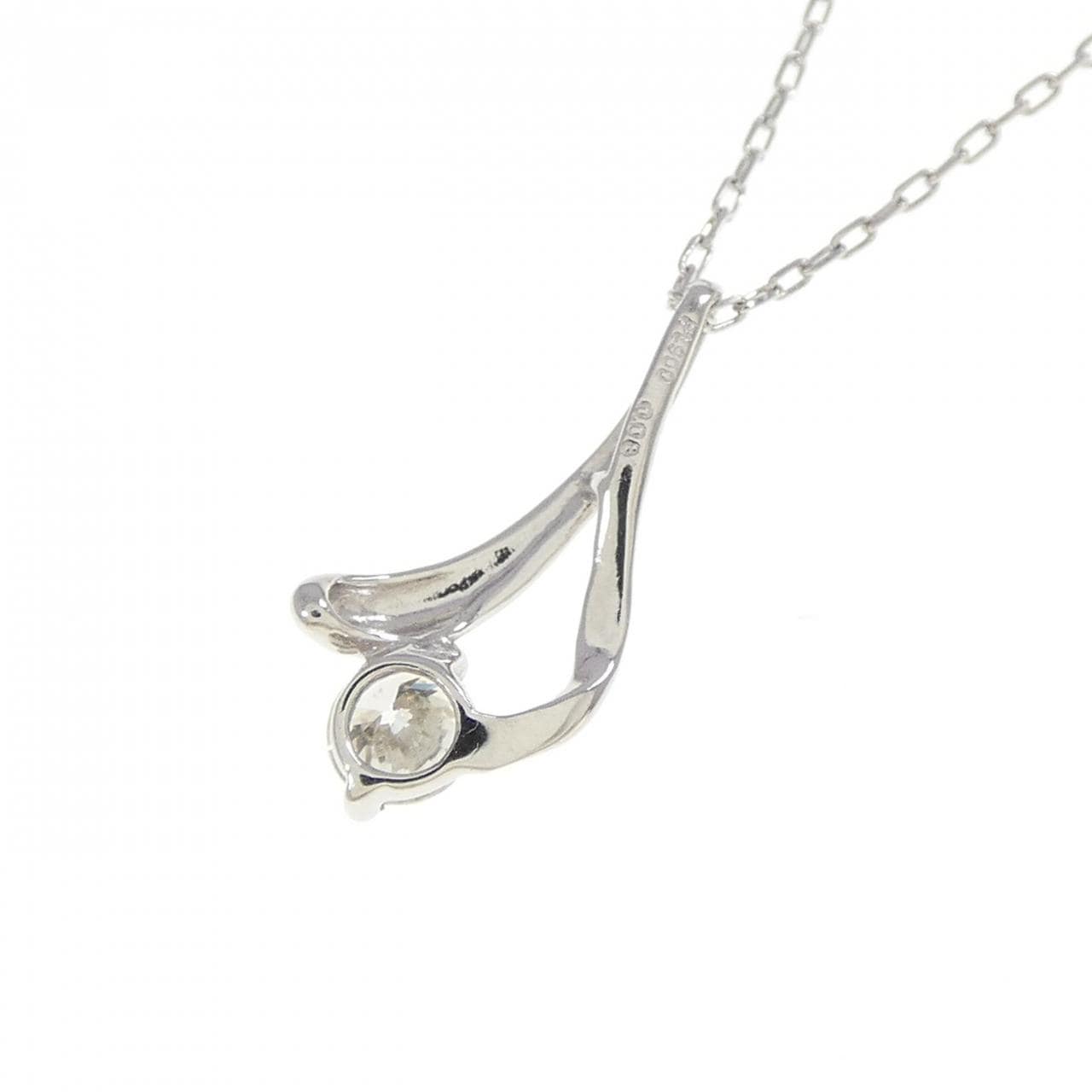 PT900/PT850 ダイヤモンド ネックレス 0.08CT