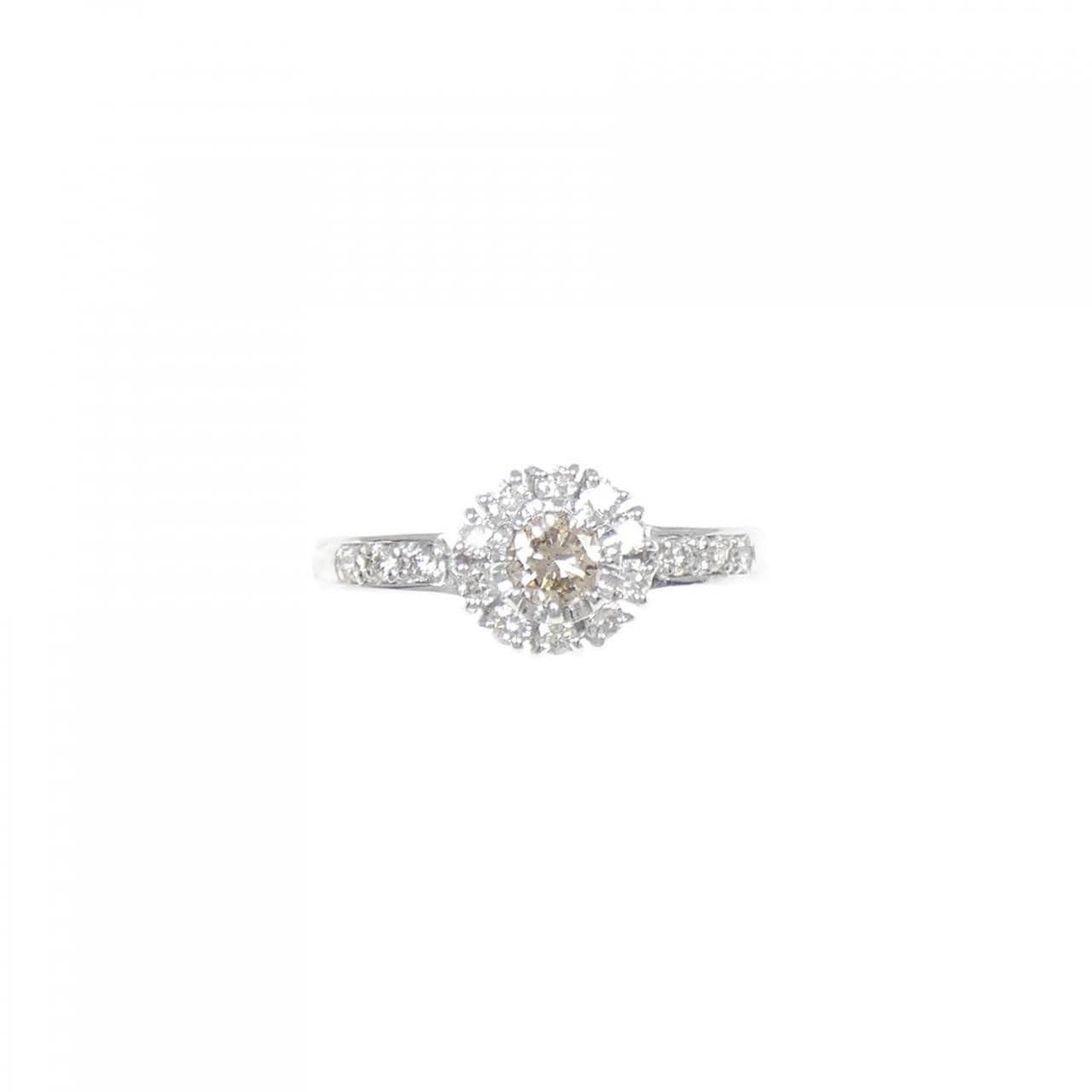 K14WG ダイヤモンド リング 0.40CT