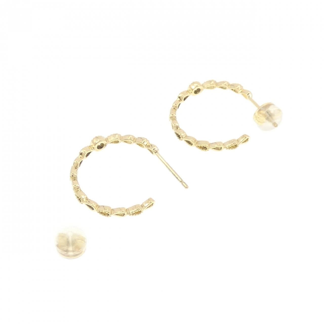 K18YG Diamond earrings 0.10CT