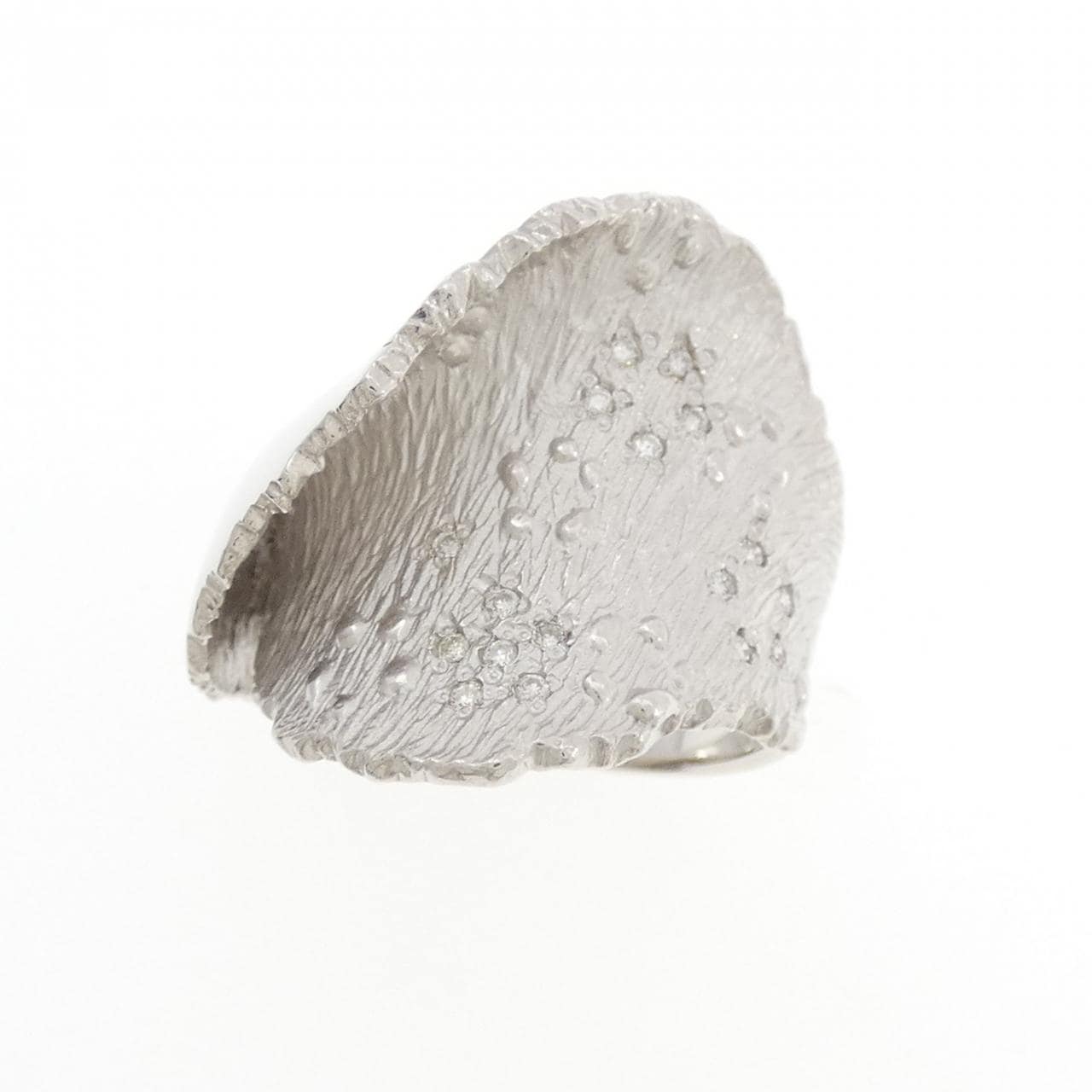 K18WG ダイヤモンド リング 0.10CT