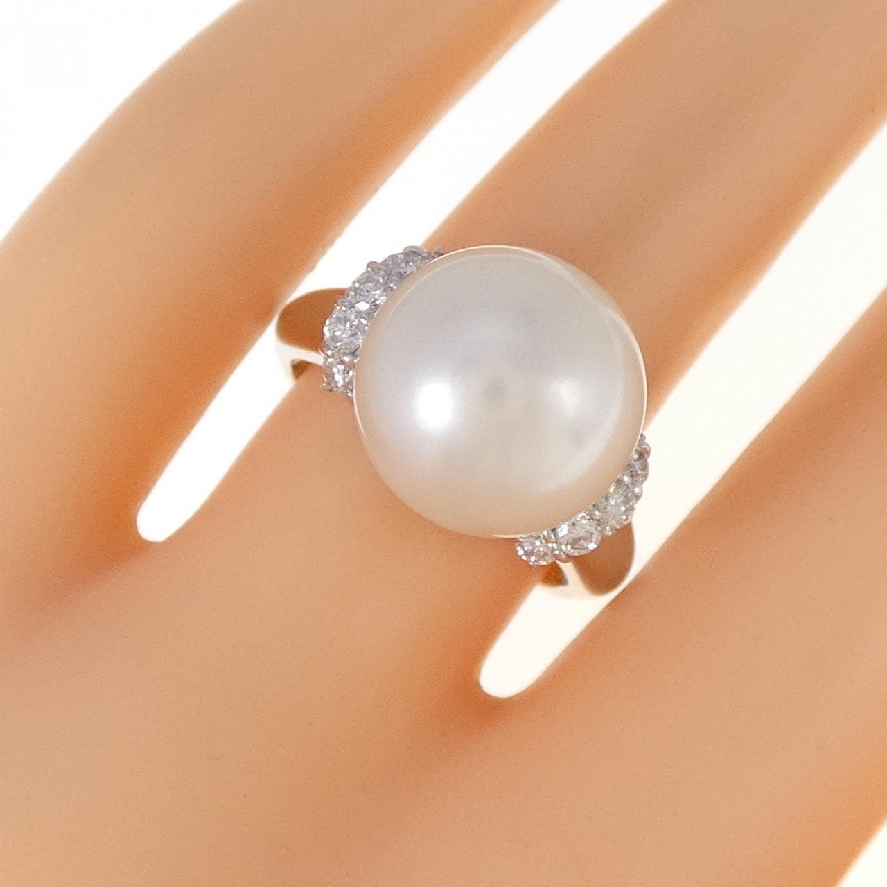 PT900 白蝶パール リング 12.4mm