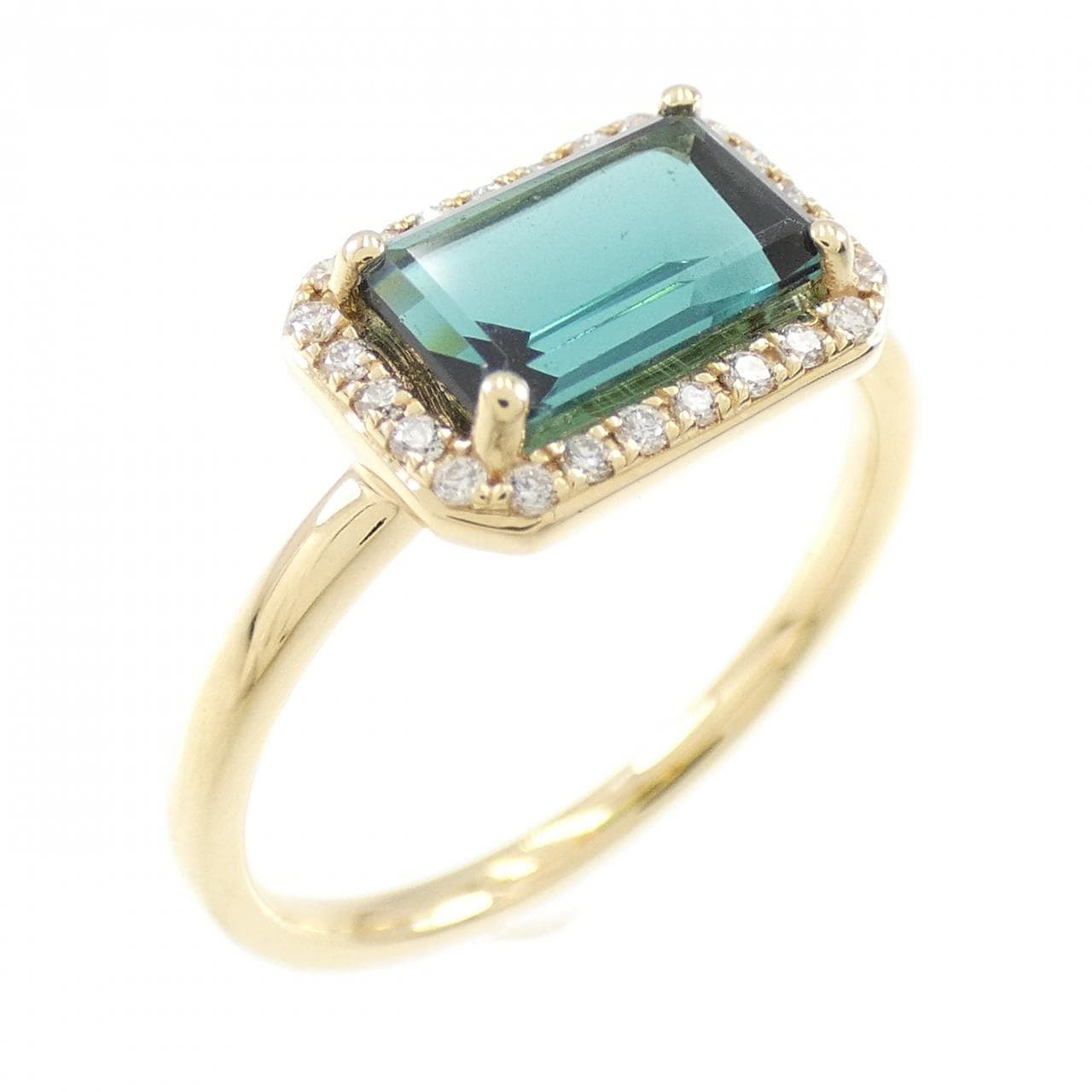 【新品】K18YG トルマリン リング 1.01CT