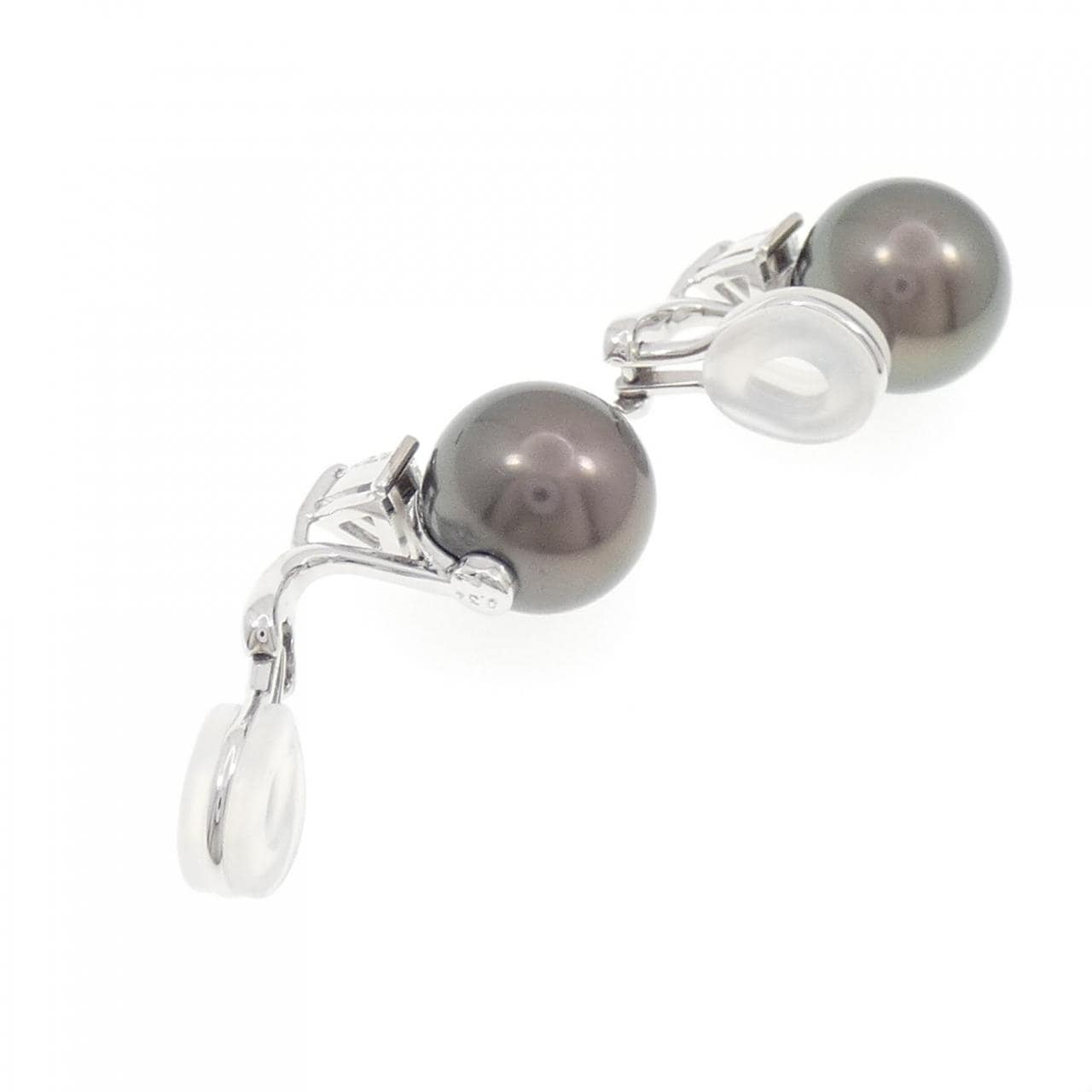 MIKIMOTO Black Pearl Earrings 10.8mm