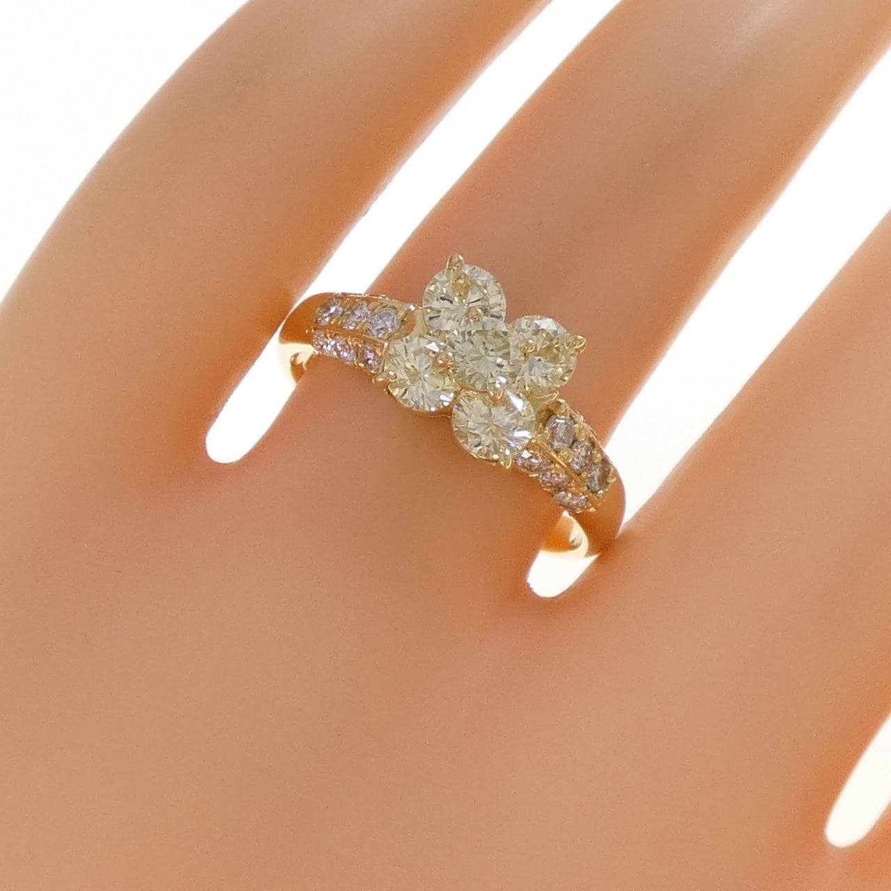 K18YG ダイヤモンド リング 1.50CT