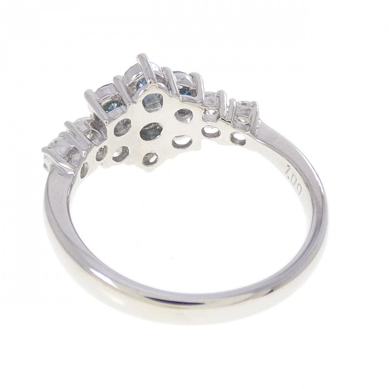 PT900 フラワー ダイヤモンド リング 1.00CT