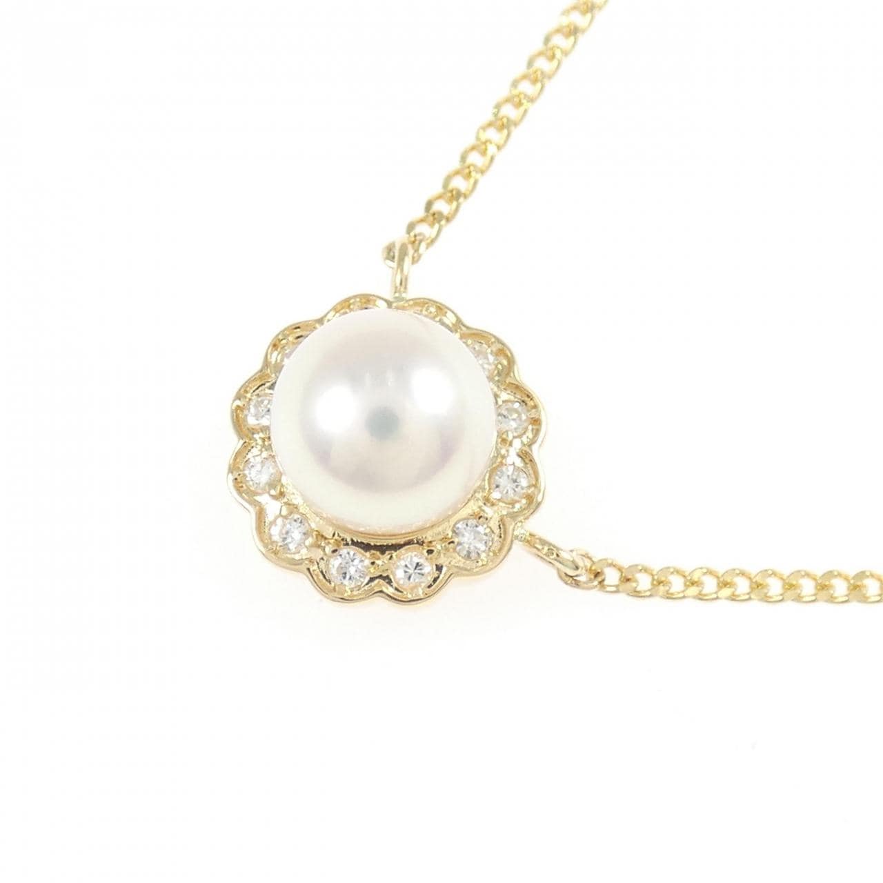 K18YG アコヤパール ネックレス 6.8mm