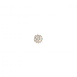 K18PG ダイヤモンド ピアス 0.10CT 片耳