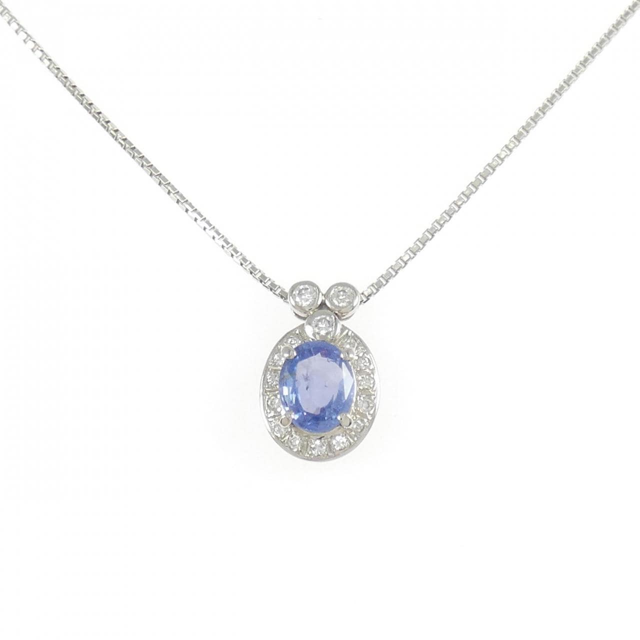 PT850 サファイヤ ネックレス 1.54CT