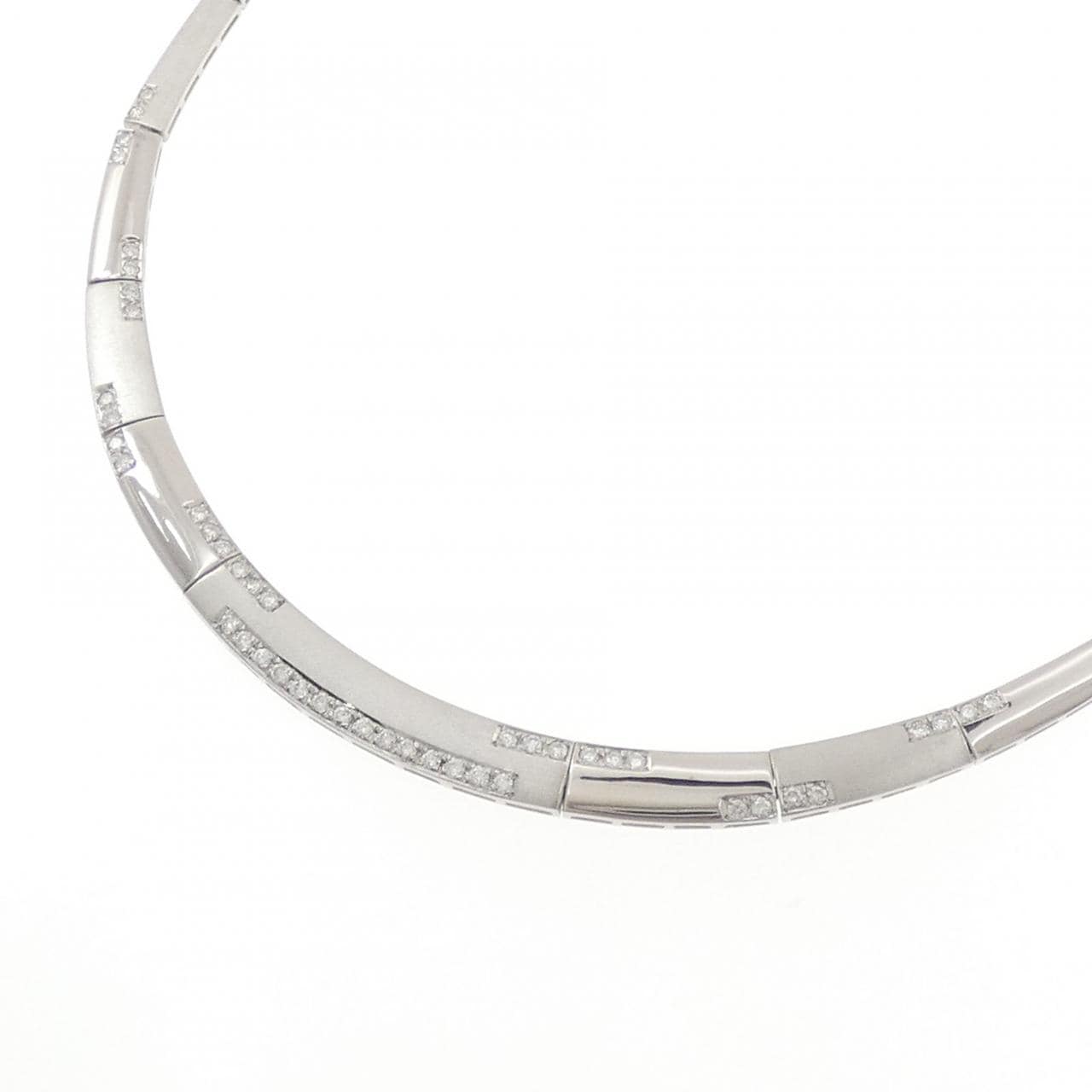 K18WG ダイヤモンド ネックレス 1.00CT