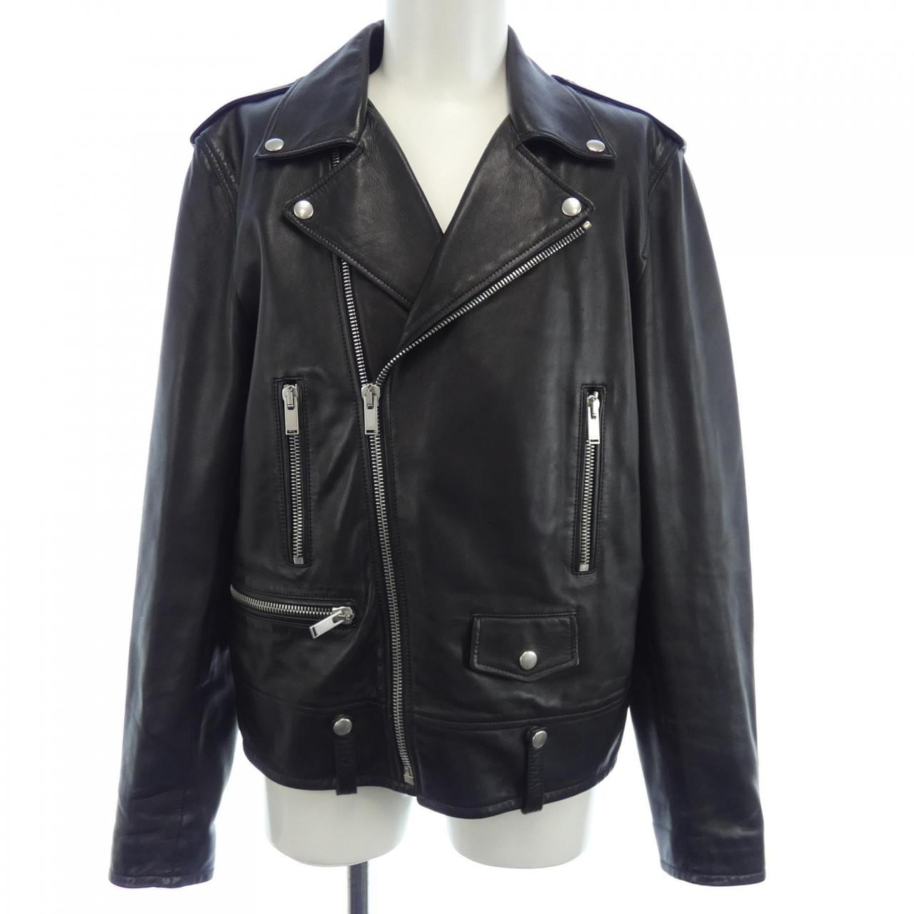 SAINT LAURENT SAINT LAURENT 皮革騎士夾克