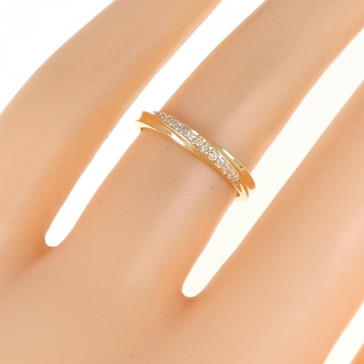 K18YG ダイヤモンド リング 0.06CT