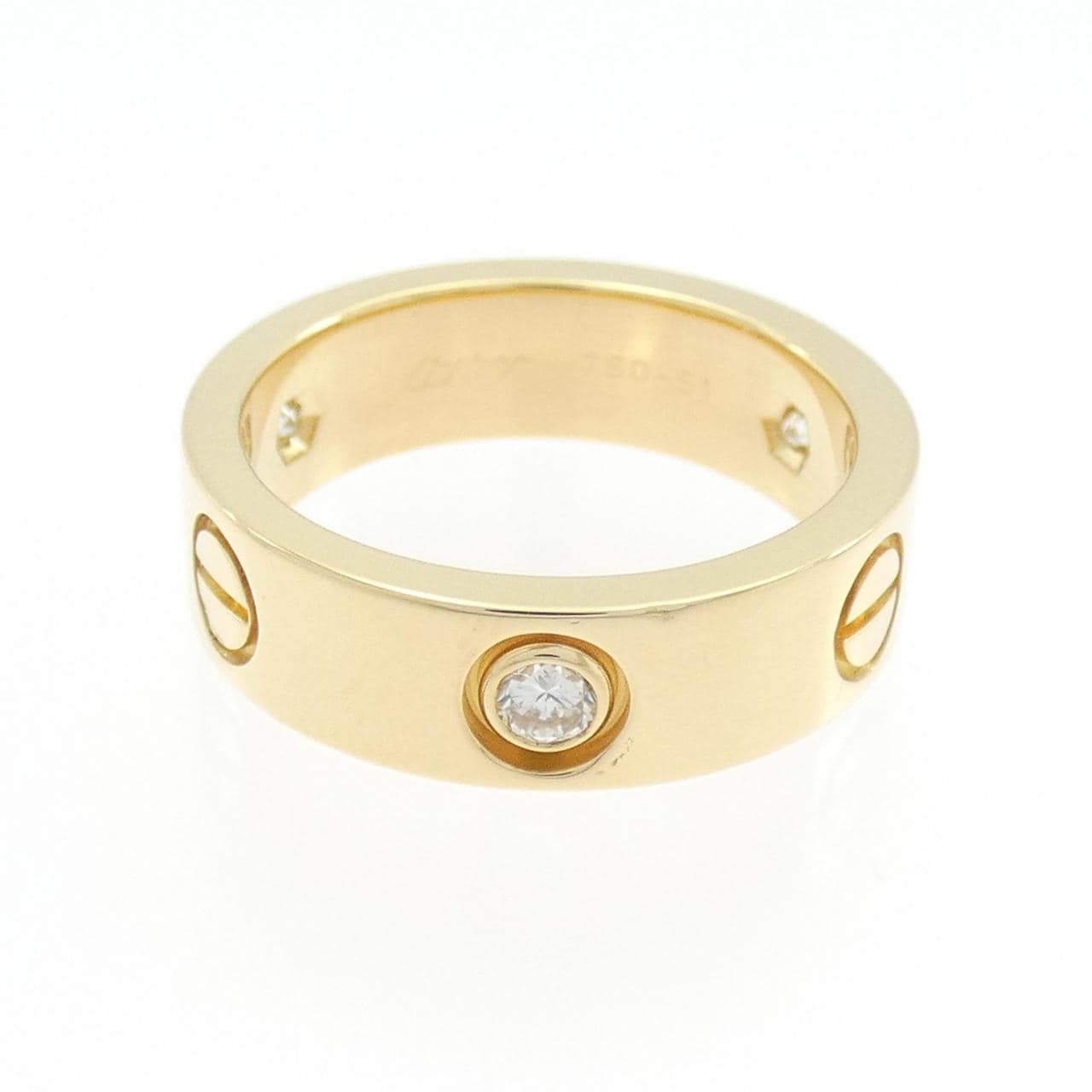 カルティエ ラブ ハーフダイヤ リング