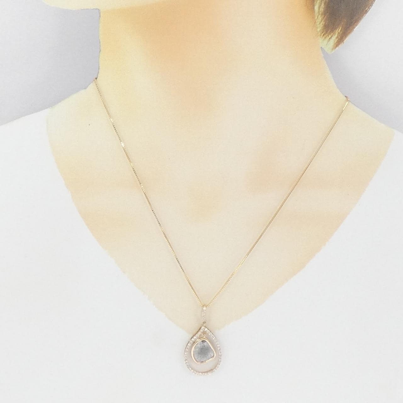 K18PG/K18YG Diamond Necklace 1.58CT