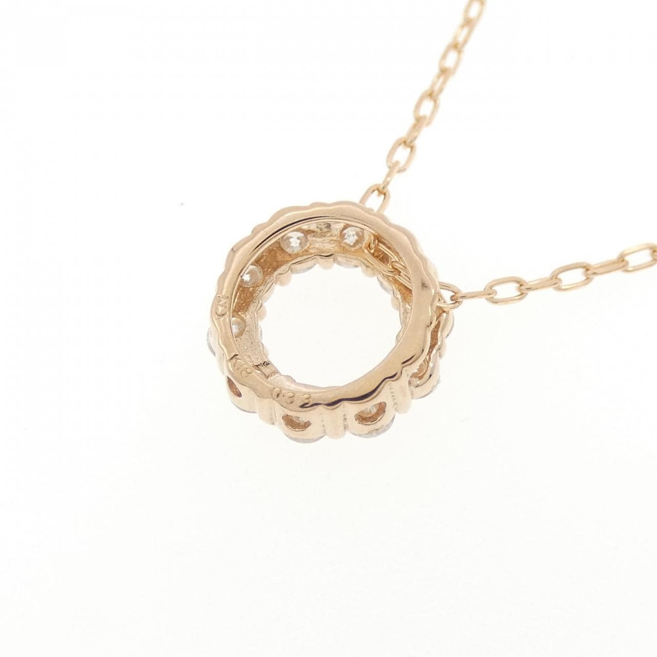 K18PG ダイヤモンド ネックレス 0.33CT