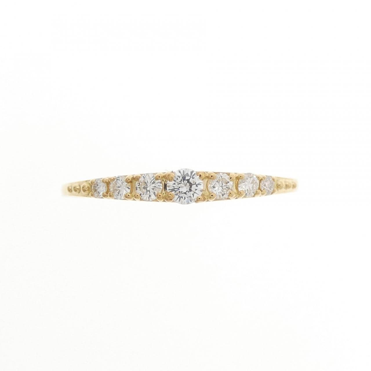 【リメイク】K18YG ダイヤモンド リング 0.15CT