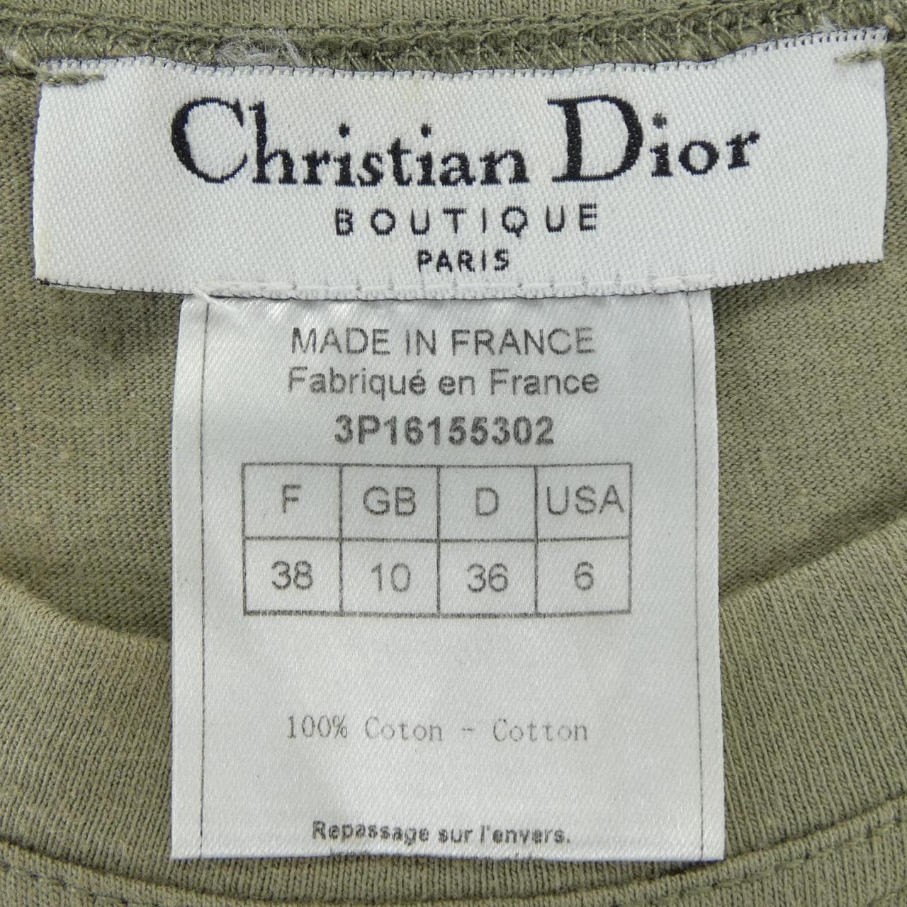 【ヴィンテージ】クリスチャンディオール CHRISTIAN DIOR 3P16155302 タンクトップ