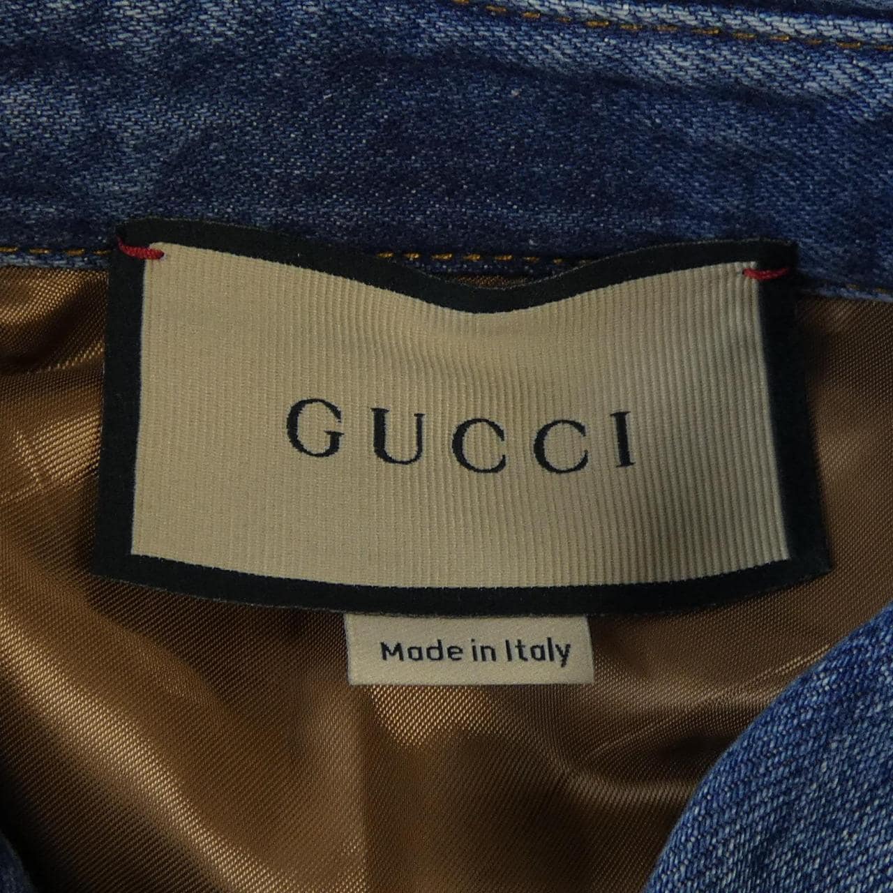 グッチ GUCCI ウォッシュ加工オーガニックデニムシャツ インターロッキングG 772882 XDCT9 デニムジャケット