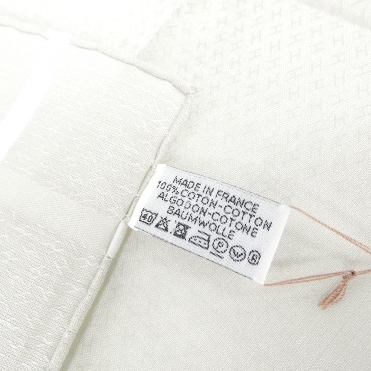 【未使用品】エルメス ジャガード D'H 161014G ハンカチーフ