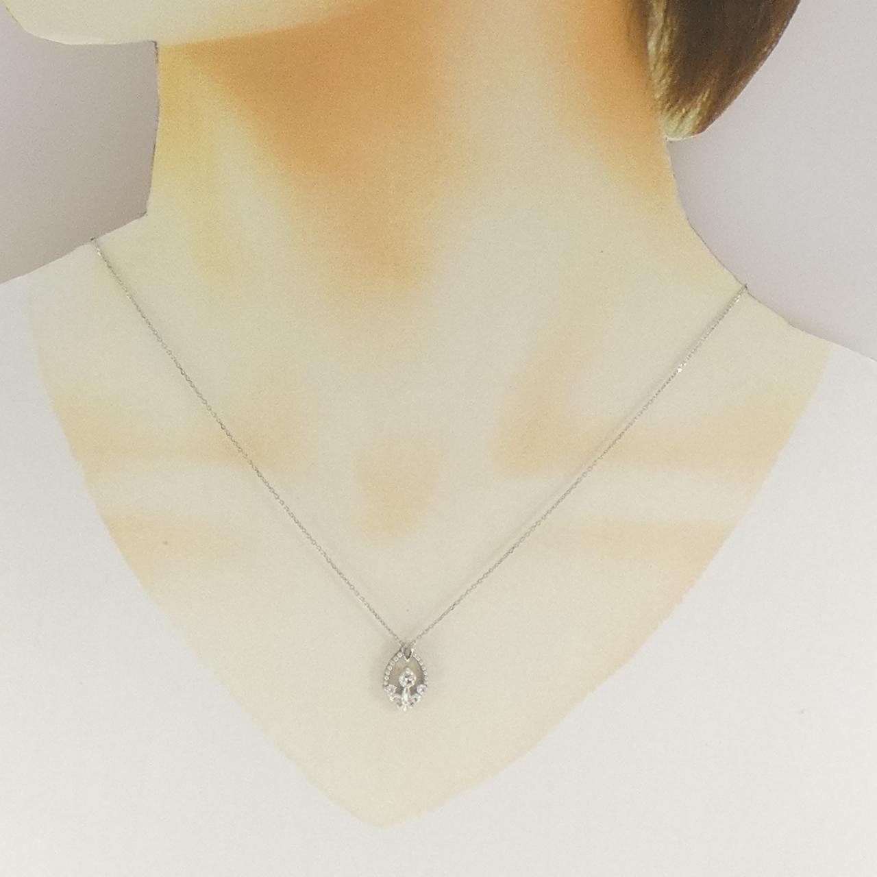 Pt900/Pt850 ダイヤモンド0.518ct ネックレス CGLソ ダイヤモンド