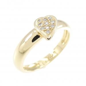K18YG heart Diamond ring 0.05CT